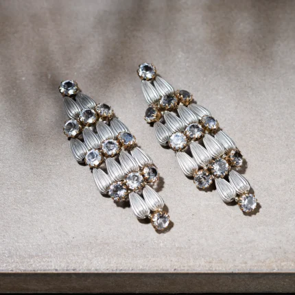 Bezza orecchini argento-cristallo