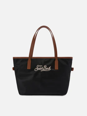 Borsa City in nylon nero