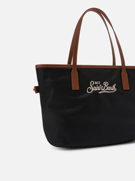Borsa City in nylon nero