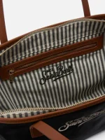 Borsa City in nylon nero