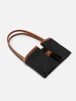 Borsa City in nylon nero