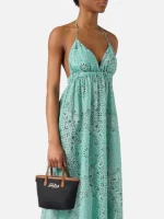 Borsa City mini in nylon nera