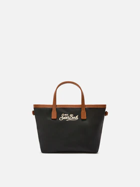 Borsa City mini in nylon nera