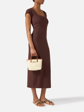 Borsa City mini in nylon bianca