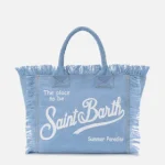 Borsa Vanity regular in denim lavaggio chiaro