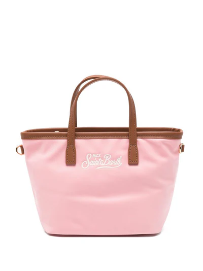 Borsa City mini in nylon rosa