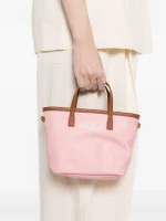 Borsa City mini in nylon rosa
