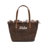 Borsa City mid fringe leopardata