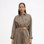 Isabelle Blanche camicia Taupe