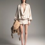 Abito corto colore deserto