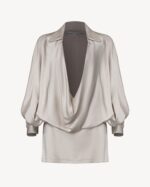 Abito corto colore deserto