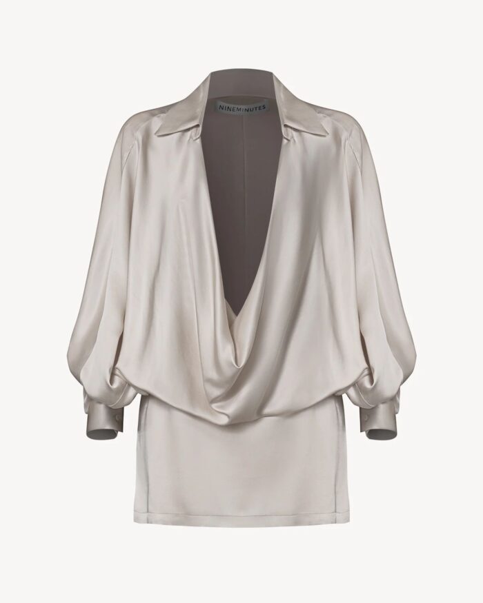 Abito corto colore deserto