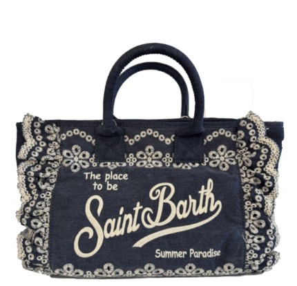 Pochette Colette volant n denim