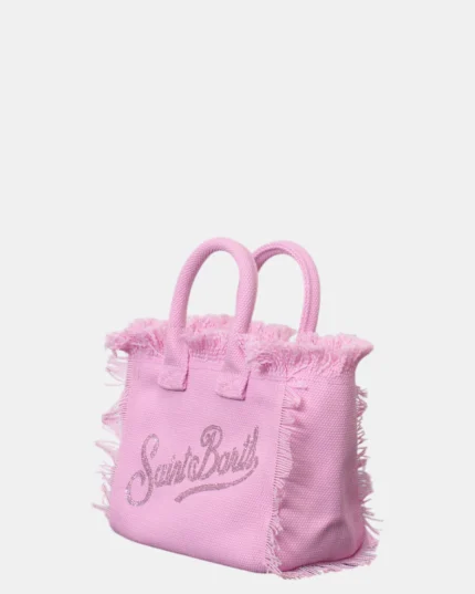 Borsa Vanity Mini strass rosa