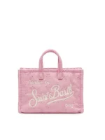 Phone bag in pizzo sangallo rosa