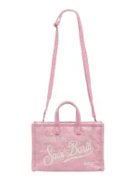 Phone bag in pizzo sangallo rosa