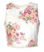 Coordinato top + pantalone fantasia