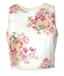 Coordinato top + pantalone fantasia