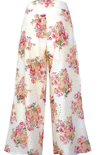 Coordinato top + pantalone fantasia