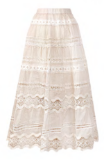 Coordinato top + gonna cipria