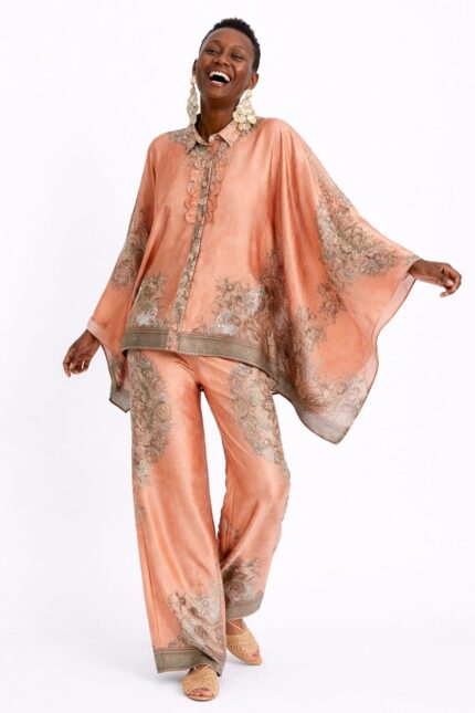 Coordinato camicia + pantalone fantasia