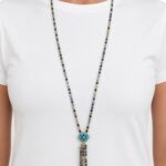 Cometa collana mix turchese