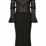 Abito in maglia nero