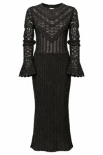 Abito in maglia nero