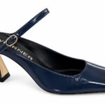 Decolletè slingback grigia