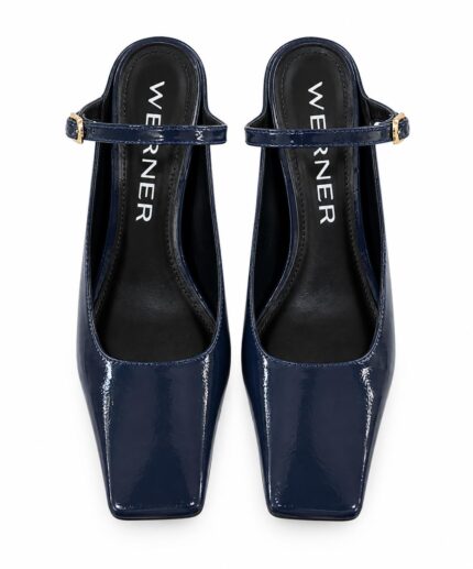 Decolletè slingback grigia