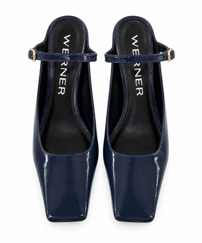 Decolletè slingback grigia
