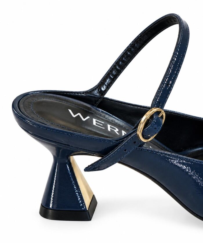 Decolletè slingback grigia