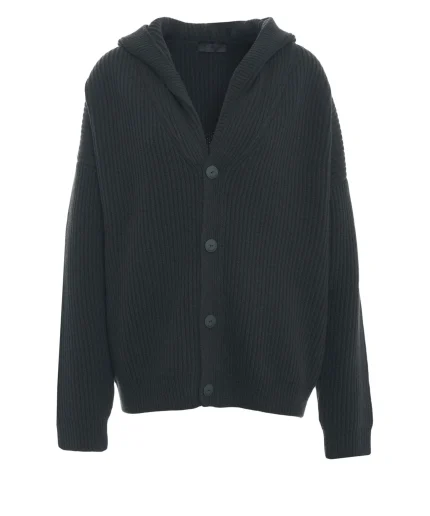 DONDUP Cardigan in costa inglese colore militare