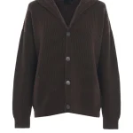 DONDUP Cardigan in costa inglese colore marrone