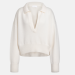 DONDUP Polo regular in lana colore panna