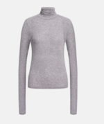 DONDUP T-shirt dolcevita slim in modal e lana colore grigio