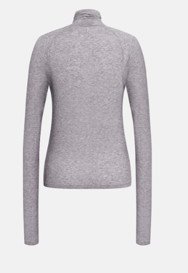 DONDUP T-shirt dolcevita slim in modal e lana colore grigio