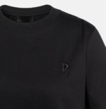 DONDUP T-shirt girocollo regular in jersey di cotone colore nero
