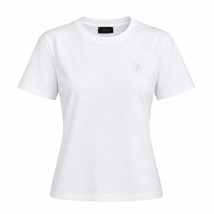 DONDUP T-shirt girocollo regular in jersey di cotone colore bianco