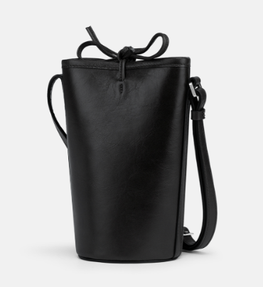 DONDUP Small bucket in vacchetta colore nero