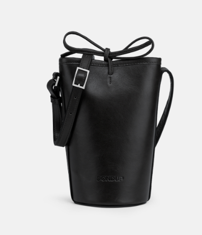 DONDUP Small bucket in vacchetta colore nero