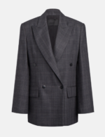 DONDUP Blazer doppiopetto over in lana principe di Galles