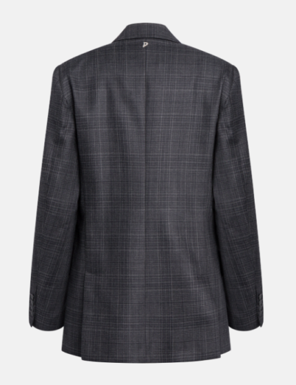 DONDUP Blazer doppiopetto over in lana principe di Galles