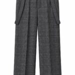DONDUP Pantalone Tecla in lana principe di Galles