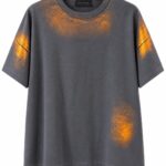 T-shirt girocollo over in jersone