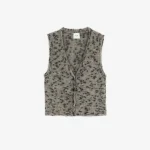GILET IN MOHAIR MELANGE
