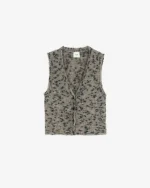 GILET IN MOHAIR MELANGE