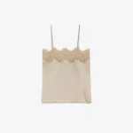 TOP LINGERIE IN SATIN E PIZZO