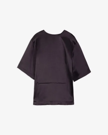 BLUSA SATIN CACAO