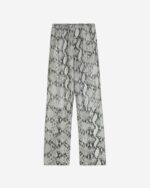 PANTALONE IN PELLE STAMPA PITONE
